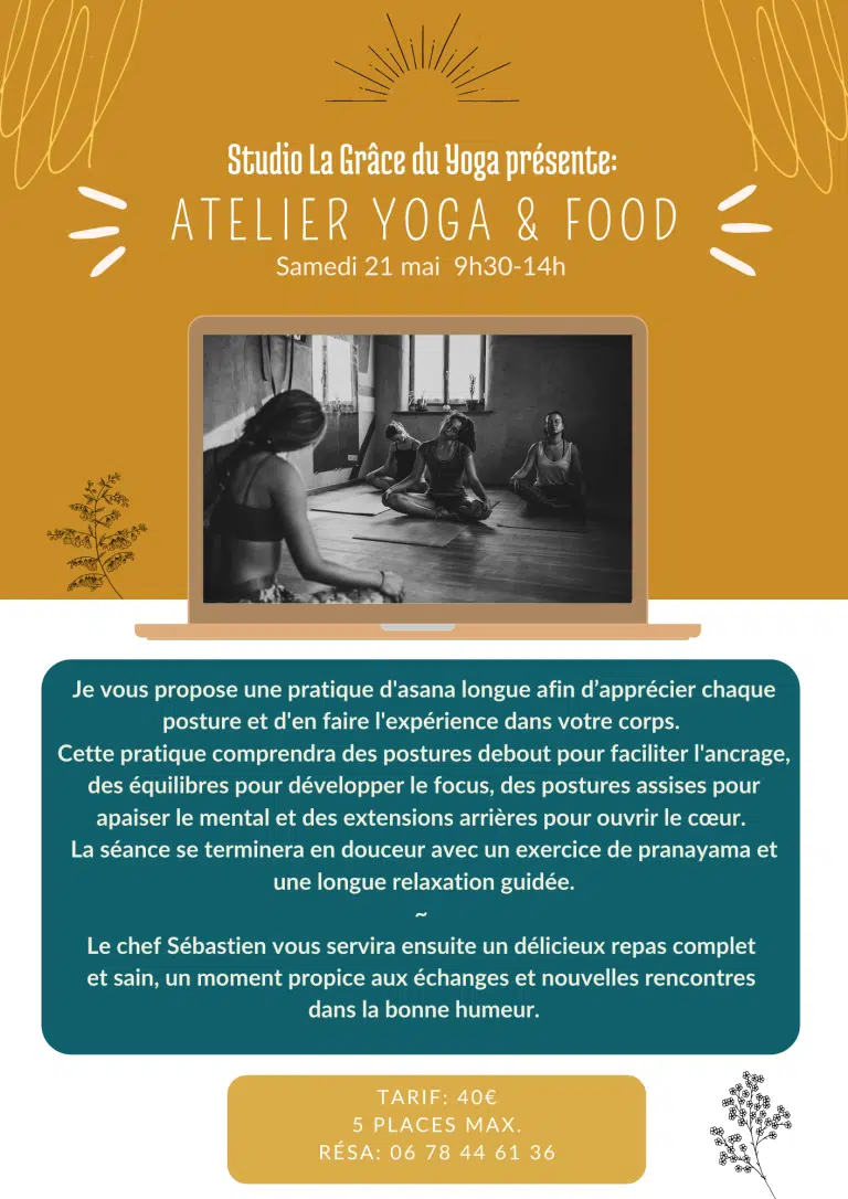 Samedi 14 mai Atelier yoga & food V2